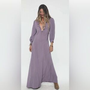 NEW! Jen's Pirate Booty Rio Saloon Lavender Long Sleeve Dress XS